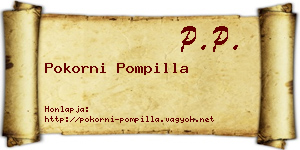 Pokorni Pompilla névjegykártya